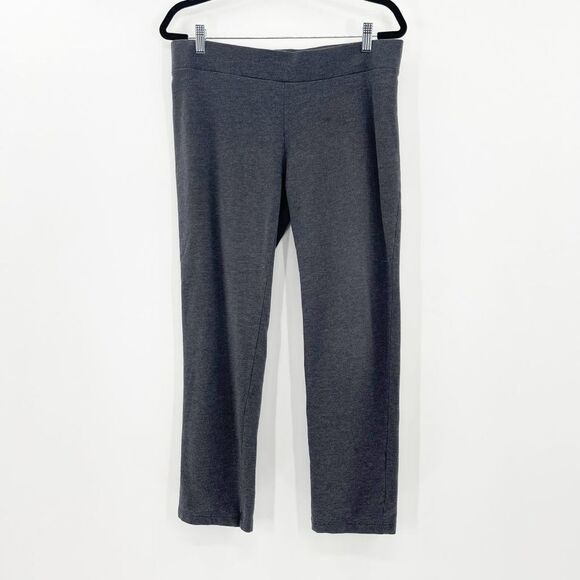 Purejill Mid Rise Leggings Women's Size M Gray Pull On Stretch Ankle - Picture 1 of 4